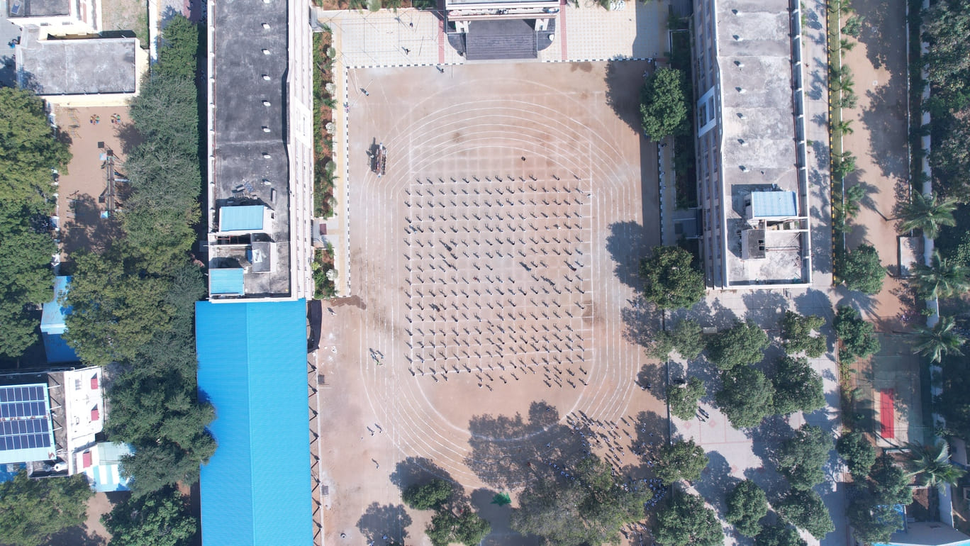 School grounds and outdoor activities at Montfort School CBSE